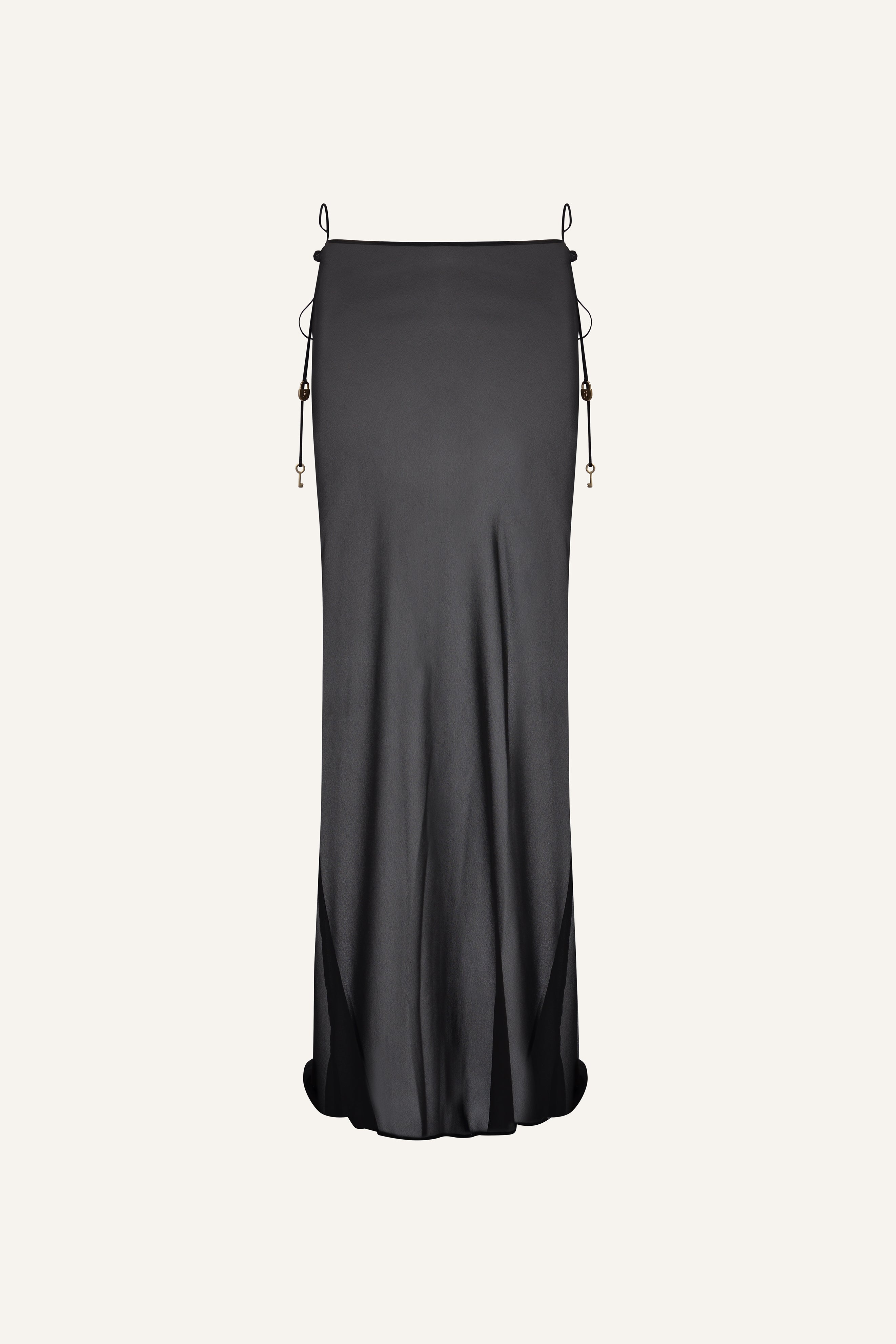 Kira maxi skirt in black – Bianca Resortwear